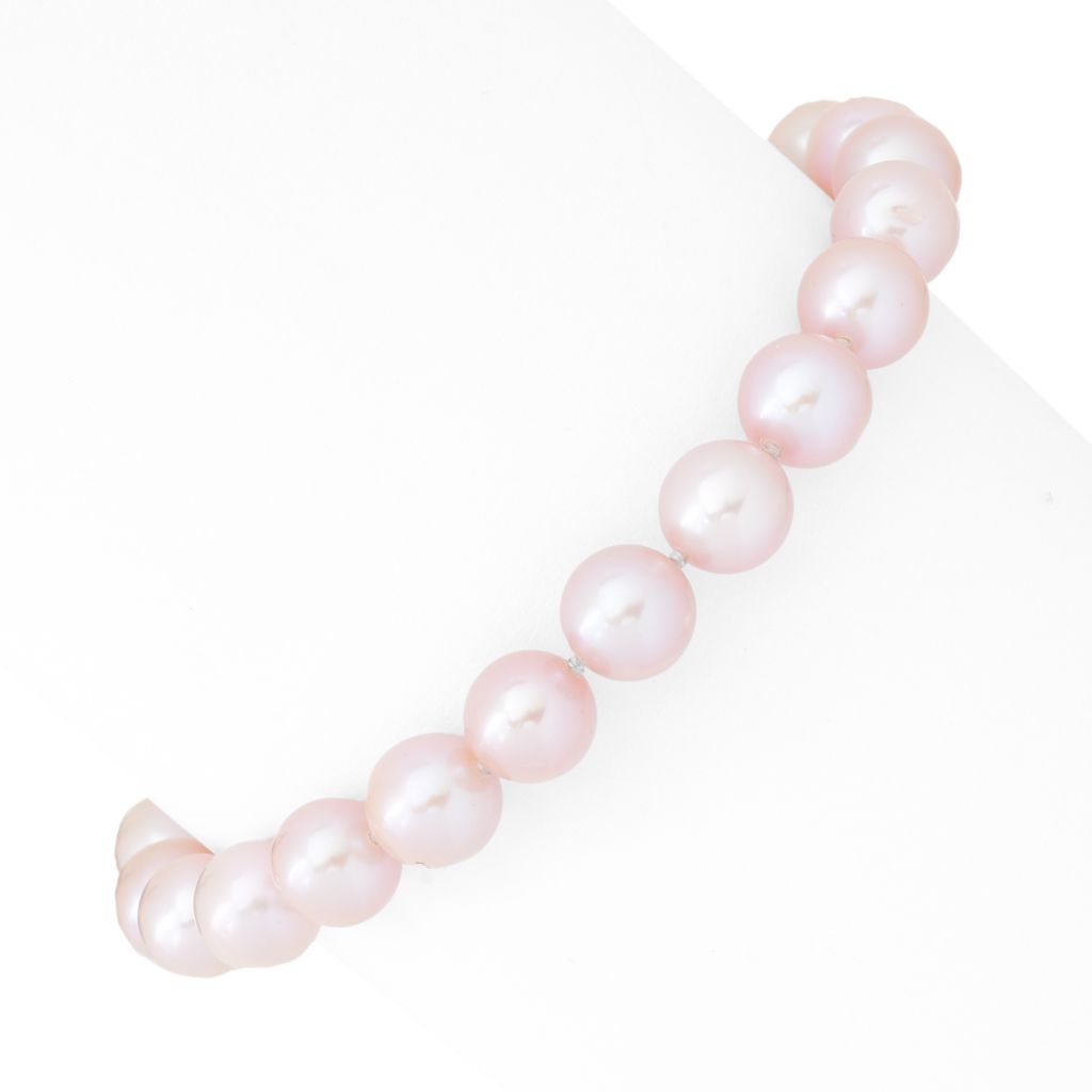 Pulseira de pérolas rosas cultivadas de água doce Imperial Pearl de 7,5"