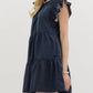 Entro - Flutter Sleeve Midi Dress