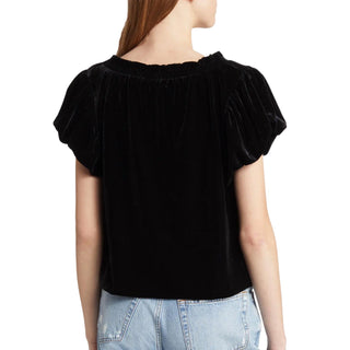 Free People - Blusa de Veludo Terese