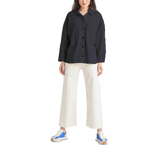 Black Tape Women's Cotton Shacket - Two Pocket Design