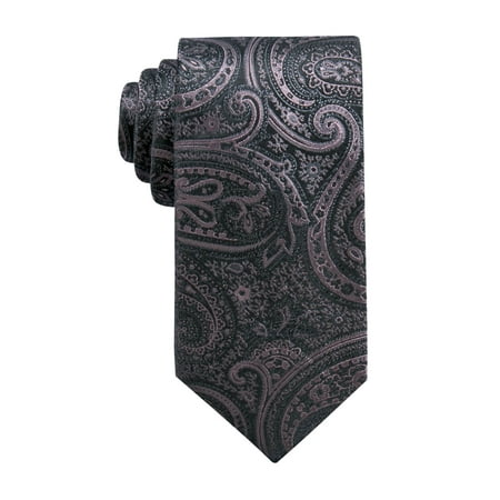 RYAN SEACREST Mens Pink Paisley Gardenia Paisley Silk Slim Neck Tie