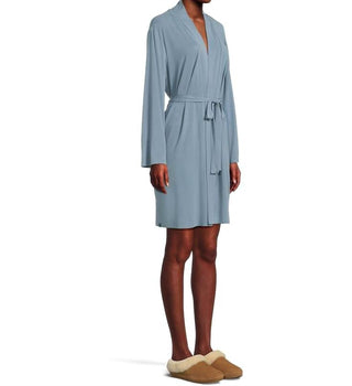 Barefoot Dreams - Robe canelado ultramacio com debrum