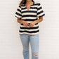 Bibi - Lexi Striped Ruffled Top