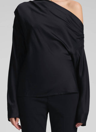 A.L.C. - Piper Satin Off The Shoulder Top