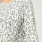 Entro - Animal Print Tiered Top