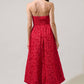 Sugarlips - Arielle Jacquard Belle Strapless Maxi Dress
