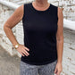 Multiples - Black Sweater Tank