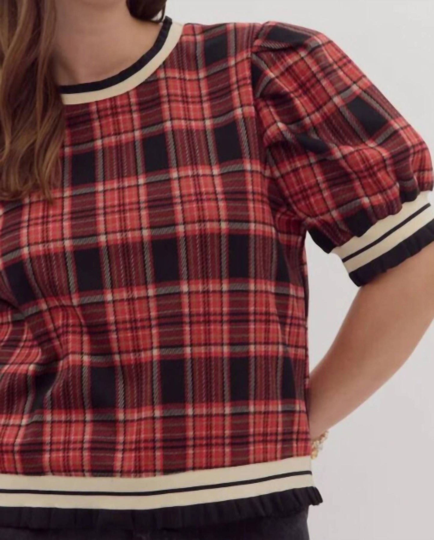 Entro - Plaid Top