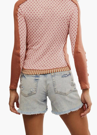 Free People - CAMISETA DE MANGA LONGA INSTANTÂNEA CLÁSSICA