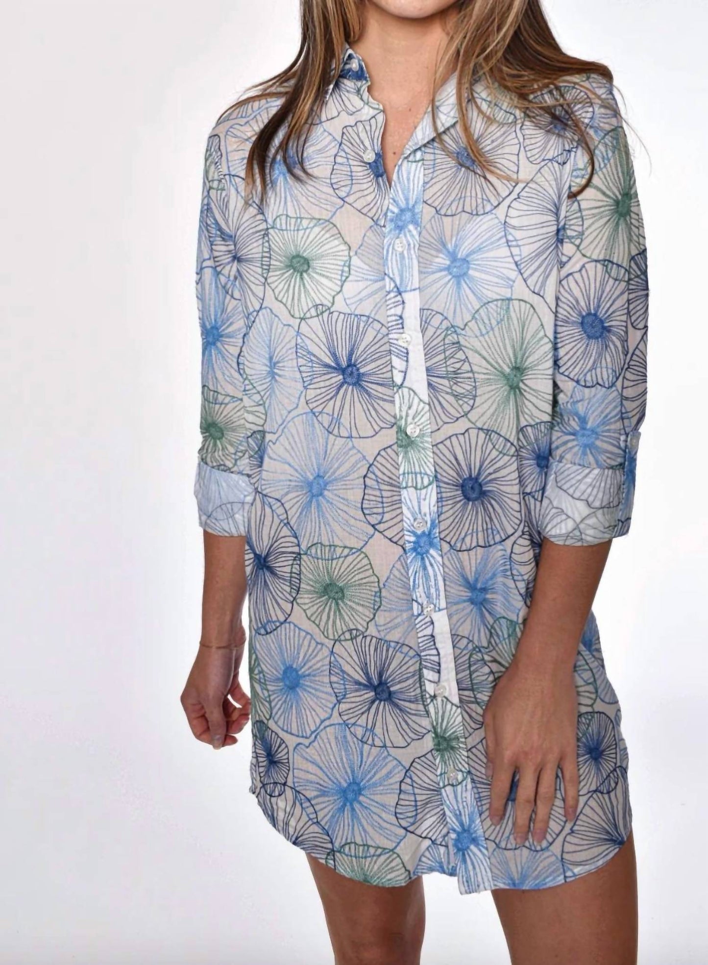 Emily Phillips - Embroidered Flower Mini Dress