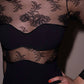 Fleur Du Mal - Bouquet Lacve & Jersey Long Sleeve Bodysuit