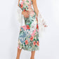 Paparazzi - Charmeuse Satin Print Bias Cut Slip Dress