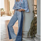 Johnny Was - Embroidered Ruffle Sleeve Blouse