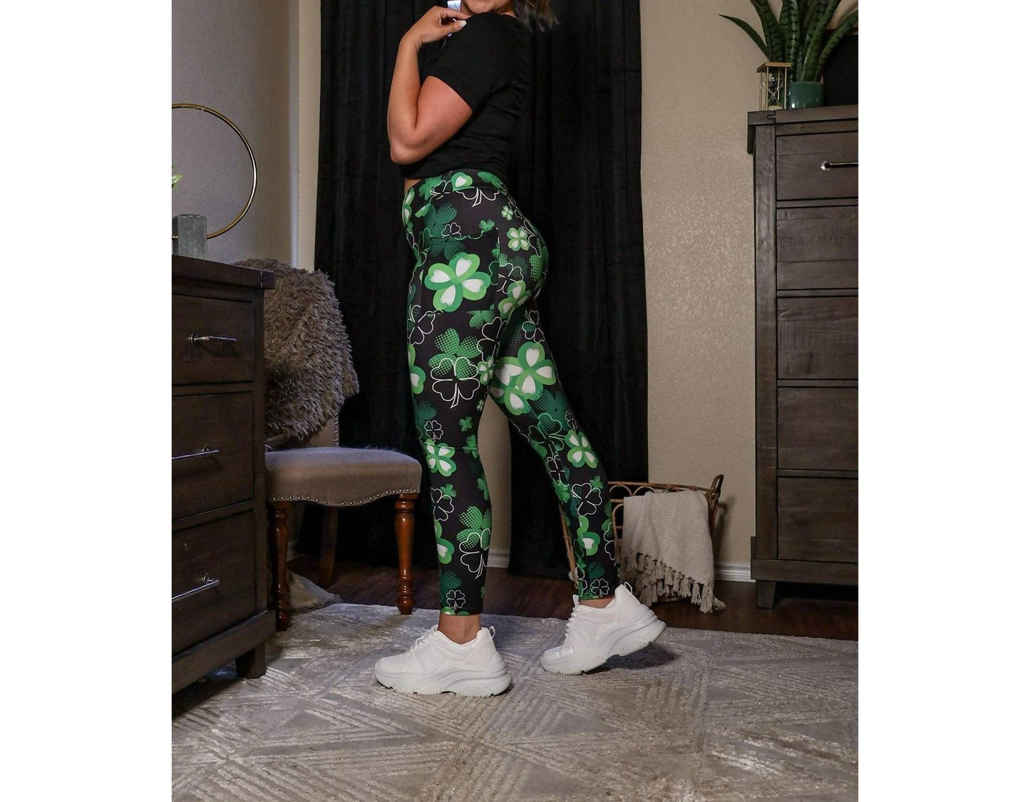 Julia Rose - St Patrick's Day SHAMROCK Leggings