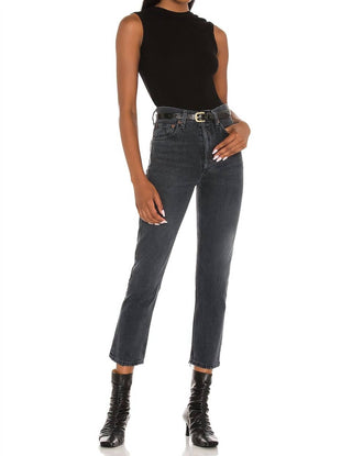 Agolde - Calça Jeans Riley High Rise Straight Crop