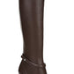 Franco Sarto Botas femininas com tira no tornozelo e detalhes metálicos Roxanne, bico quadrado, salto bloco e zíper, pretas, tamanho 9,5 M