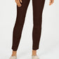Calça feminina Chelsea Tummy Control Skinny Leg Tornozelo Charter Club Marrom Tamanho 8