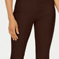 Calça feminina Chelsea Tummy Control Skinny Leg Tornozelo Charter Club Marrom Tamanho 8