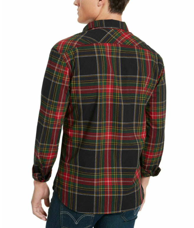 Camisa xadrez masculina Levi's Malden verde tamanho médio