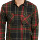 Camisa xadrez masculina Levi's Malden verde tamanho médio