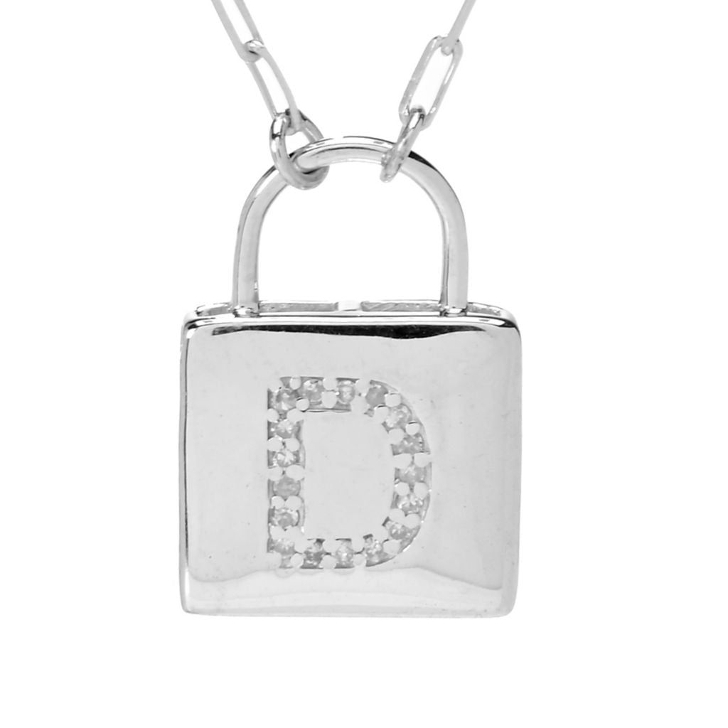 diamond-treasures-sterling-silver-diamond-initial-padlock-w-chain