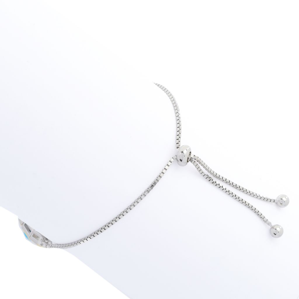 Pulseira Bolo Elemental Gems Bela Adormecida Turquesa e Topázio Branco