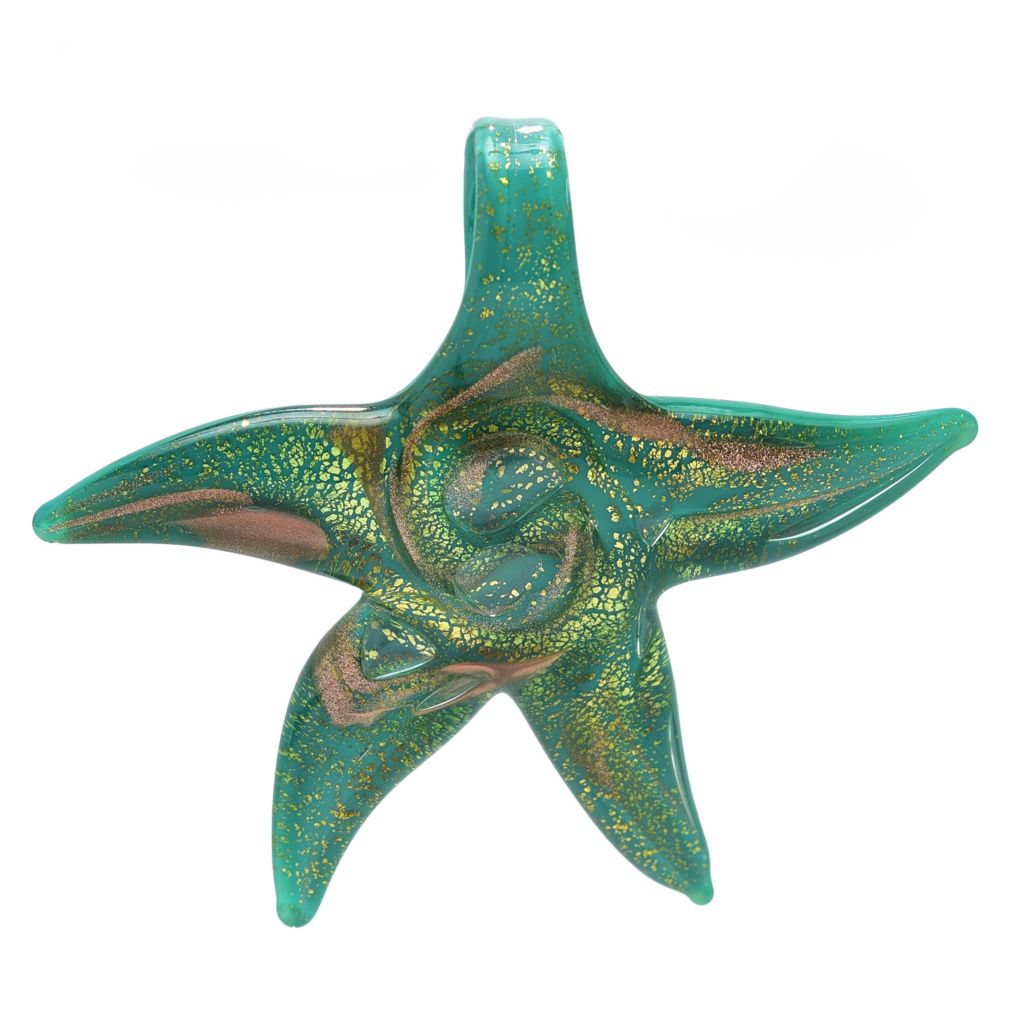 Il Murano di Francesca 53x50mm Pingente Estrela do Mar em Vidro Murano