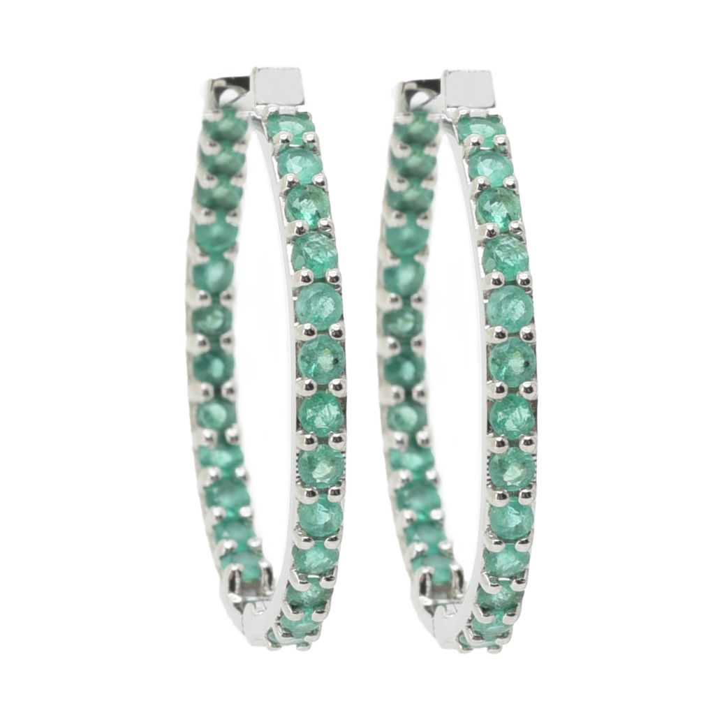 Joias de platina por Ralf Griwatz - Escolha de brincos de argola com pedras preciosas