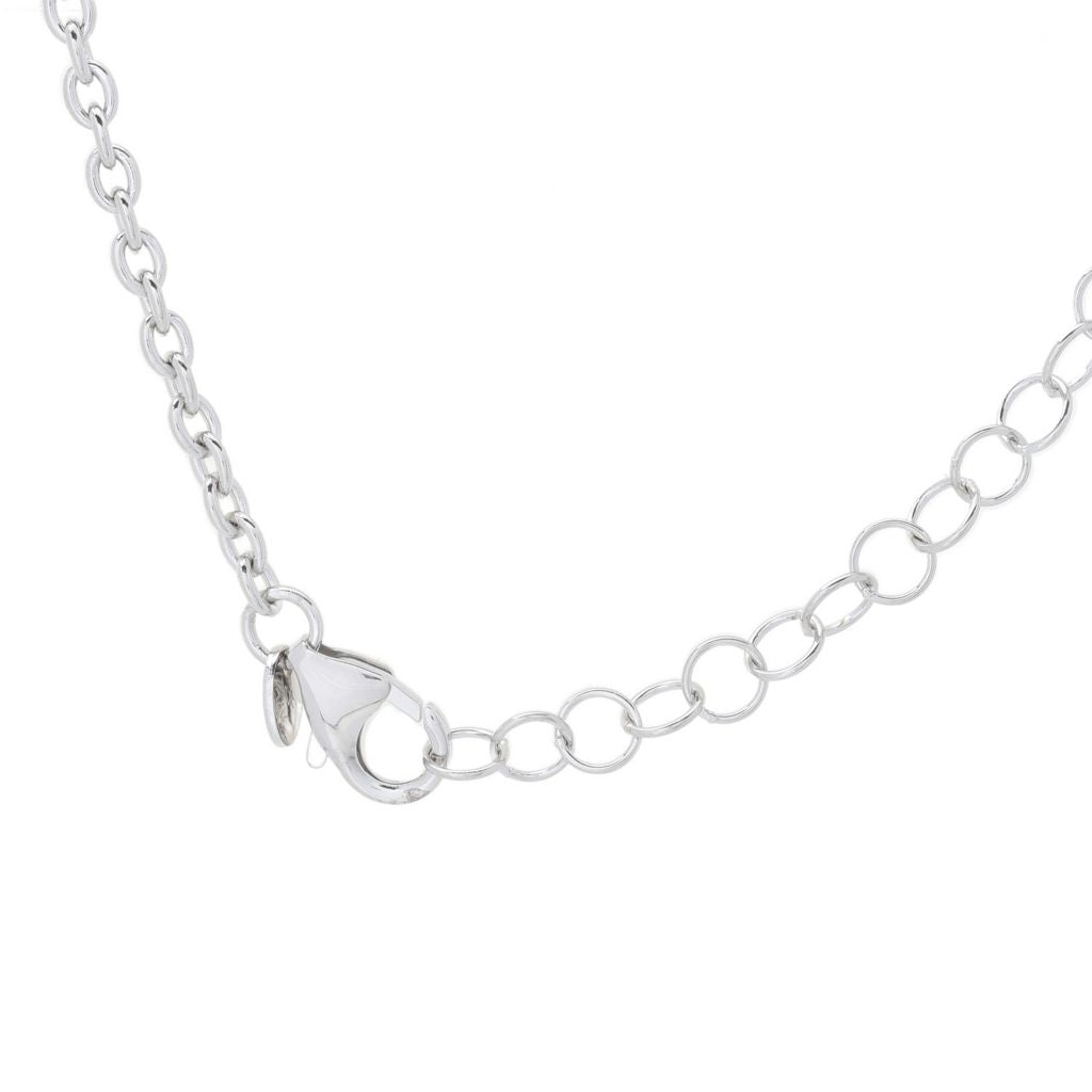 Colar Clover Station banhado a ouro 18K ou platina Toscana Italiana