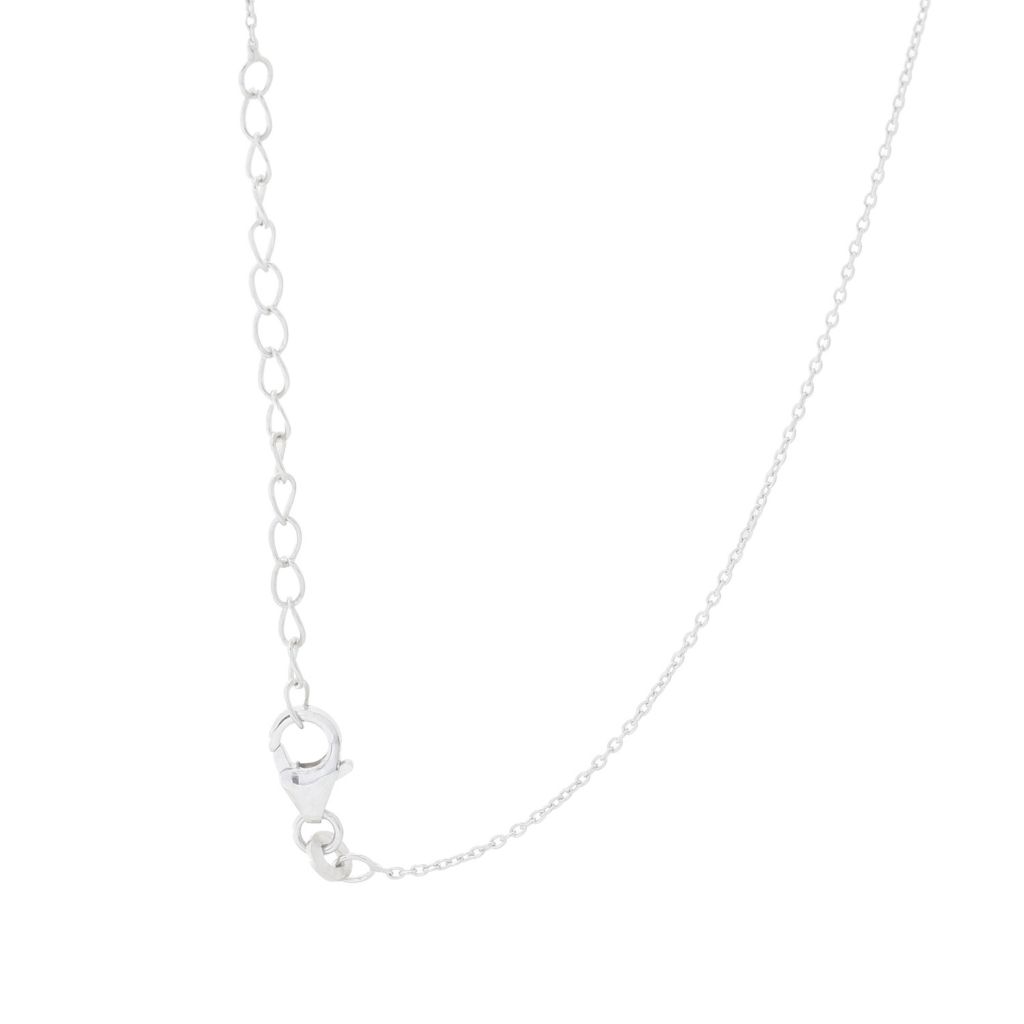 Pingente de halo duplo de indicolita e zircônia de 1,02 quilates da Gem Treasures com corrente