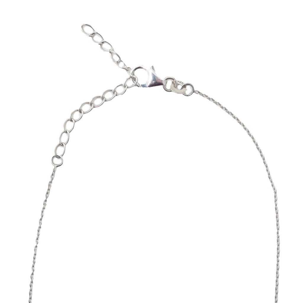 Pingente bicolor de fluorita e zircônia Gem Treasures 14,11ctw com corrente