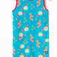 Macacão infantil RAGS Apparel com regata capri e bolso na cintura, azul, tamanho 12-18 meses