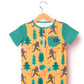 Macacão infantil de manga curta com bolso Henley Rag da RAGS Apparel, amarelo, tamanho 2T