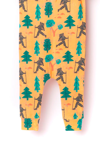 Macacão infantil de manga curta com bolso Henley Rag da RAGS Apparel, amarelo, tamanho 2T