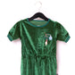 Macacão infantil RAGS Apparel com manga bufante e cintura franzida, tamanho 2T, verde