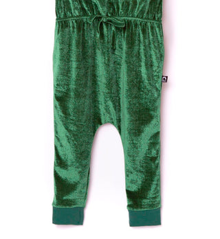 Macacão infantil RAGS Apparel com manga bufante e cintura franzida, tamanho 2T, verde