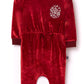 Macacão infantil RAGS Apparel com manga bufante longa e cintura franzida, roxo, tamanho 2T