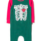 Macacão infantil de manga comprida Rag da RAGS Apparel, verde, tamanho 2T