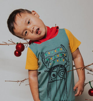 Camiseta infantil de manga comprida RAGS Apparel, amarela, tamanho 2T