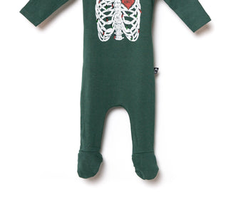 Macacão infantil Rag Romper da RAGS Apparel, verde, tamanho 0-3 meses