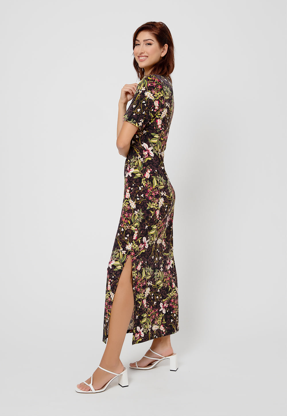 Vestido longo Eva feminino Leota roxo