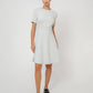 Vestido Mackenzie Cameo Luxe Jacquard Leota Feminino Branco