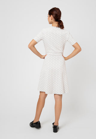 Vestido Mackenzie Cameo Luxe Jacquard Leota Feminino Branco