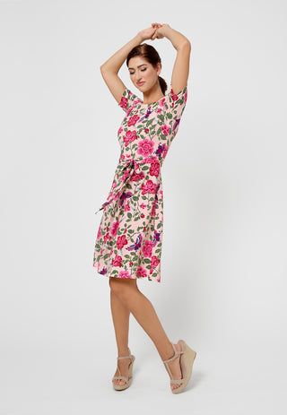 Vestido justo Giselle feminino Leota rosa