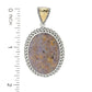 Pingente Artisan Silver de Samuel B. 30x22mm Louisiana Opal Enhancer
