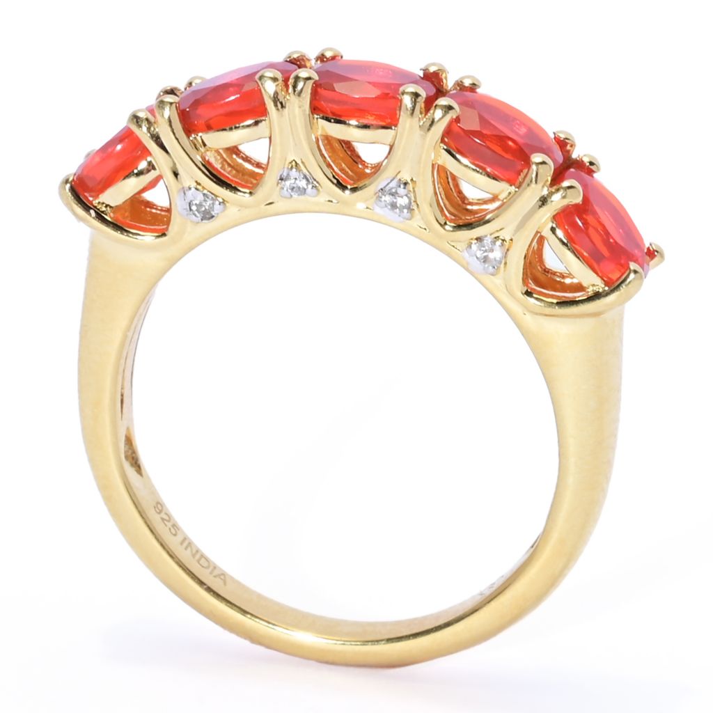 gem-treasures-1-14ctw-crimson-fire-opal-white-zircon-5-stone-ring