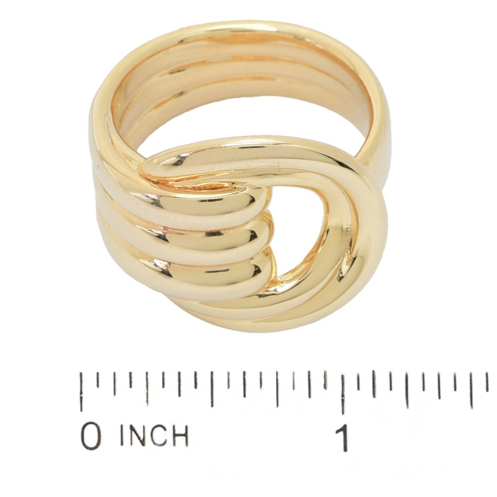 Anel de aliança larga com três fileiras banhado a ouro 18K ou platina Toscana Italiana