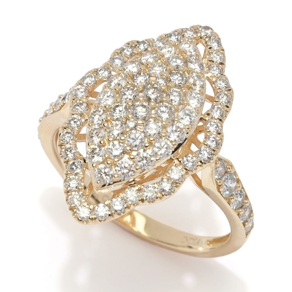 Anel Gems of Distinction em ouro 14K com diamante de 1,20ctw em formato marquise