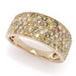 Anel de diamante multicolorido Gems of Distinction em ouro 14K de 1,53ct