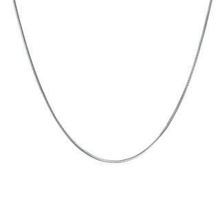 Colar Konstantino de prata esterlina com corrente trançada de 18" e 4,0 gramas